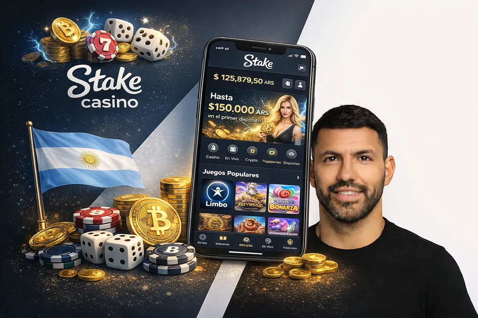 Stake casino (relación con el Kun)